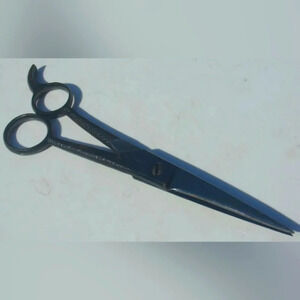 Vintage Made in USA Masterbilt Barber Scissors Hammered Handle